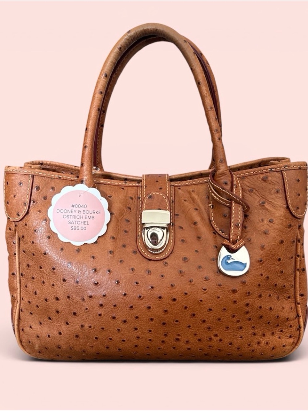Dooney & Bourke Ostrich-Embossed Satchel